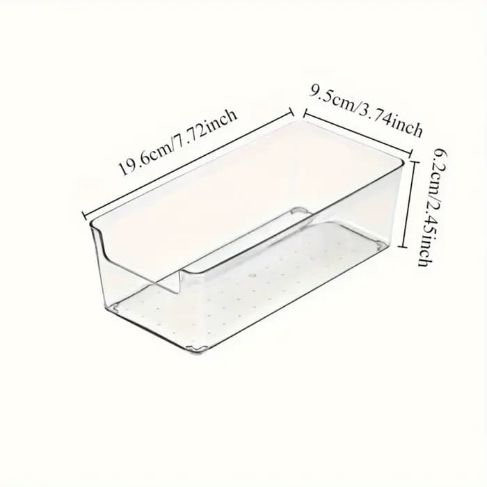 Boîte de rangement transparente multifonctionnelle-bureau de bureau Durable