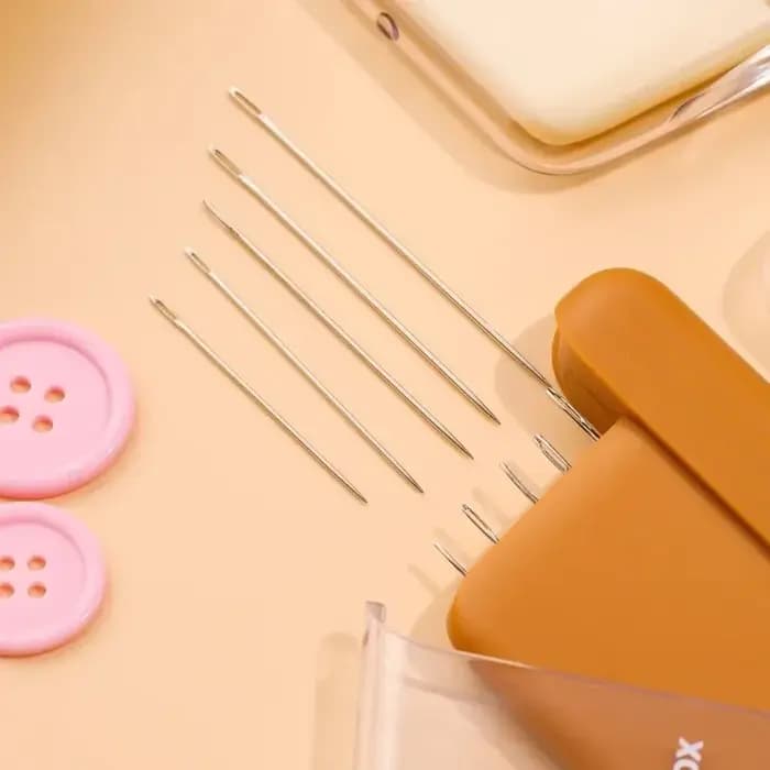 Nouvelle boîte à couture magnétique de luxe crème vent ménage de haute qualité maison
