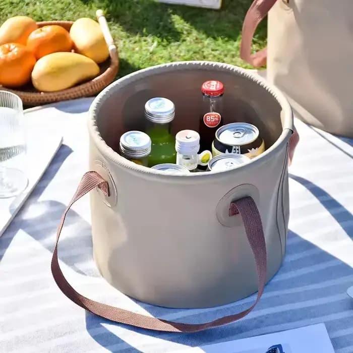 Seau pliable et rétractable de 30L, seau de rangement portable réutilisable, seau pliable pour les voyages en plein air, les sports, l'alpinisme, la pêche