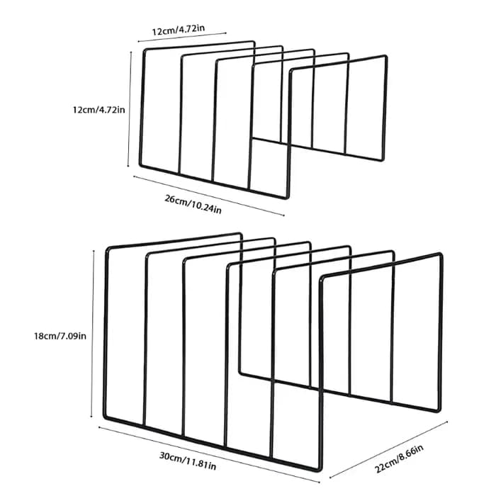 Stockage en fer métallique pour LP Record Rack Book Magzine Holder Desk Record ShelfOrgan