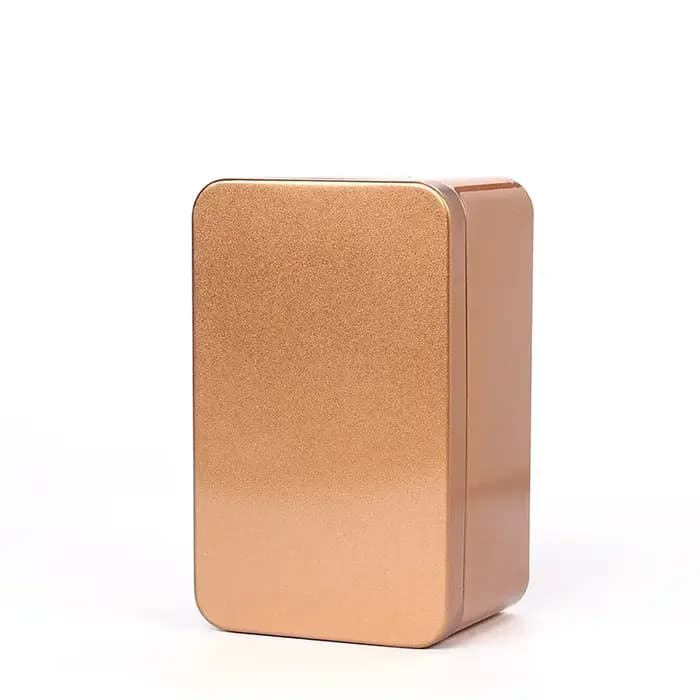 Boîte de rangement carrée en métal