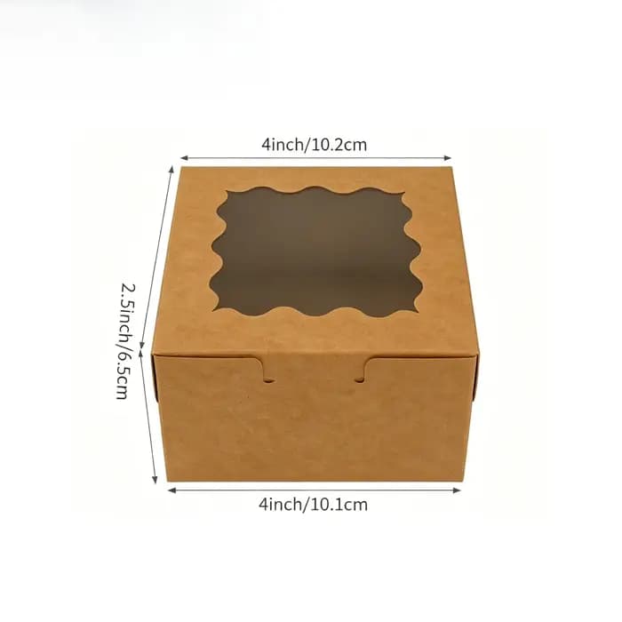 Boîtes à gâteaux blanches avec fenêtre, boîte à gâteaux carrée en carton pour la décoration de gâteaux, emballage cadeau pour mariage et anniversaire, 20/50 pièces