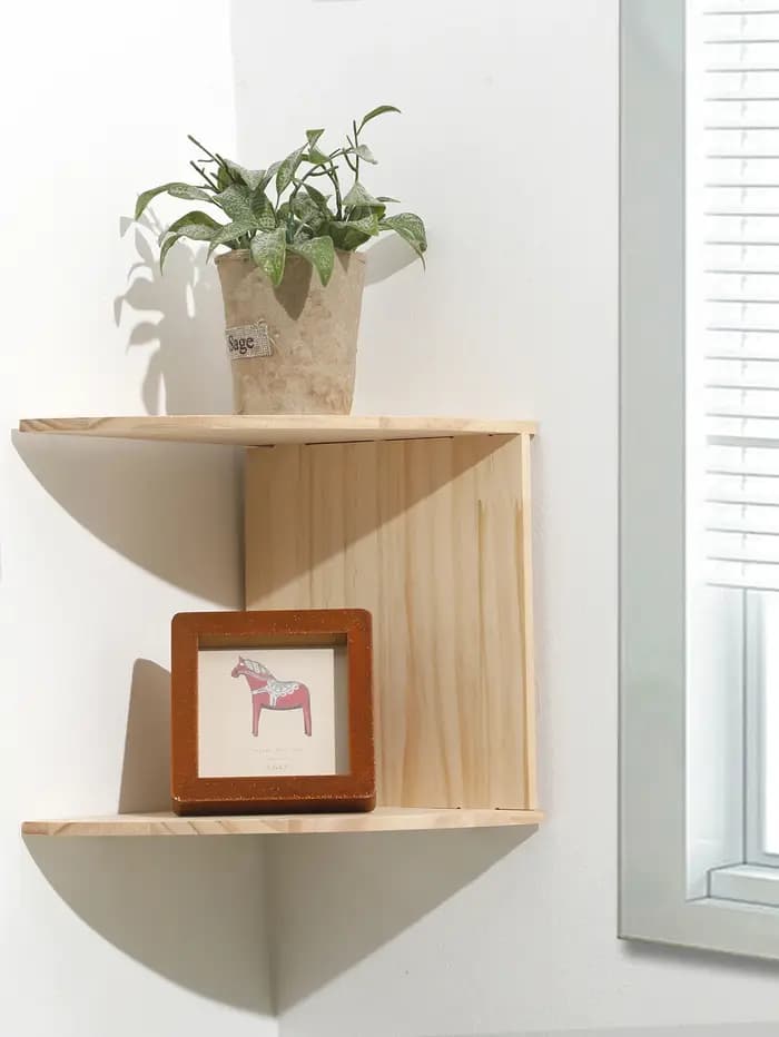 Étagère murale flottante en bois et Pvc à 2/4 niveaux