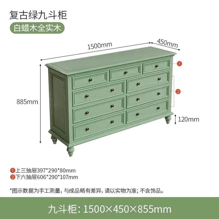 Armoire de rangement rustique pour salon