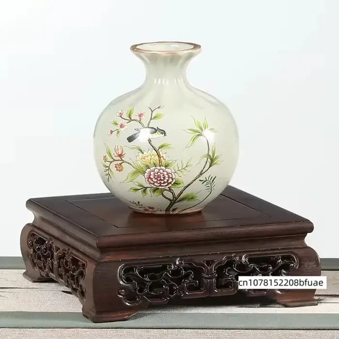 Support de plantes en bois massif, décoration Zen d'intérieur, porte-pot de fleurs, présentoir artisanal à plusieurs niveaux pour vase, service à thé, étagère de décoration pour la maison