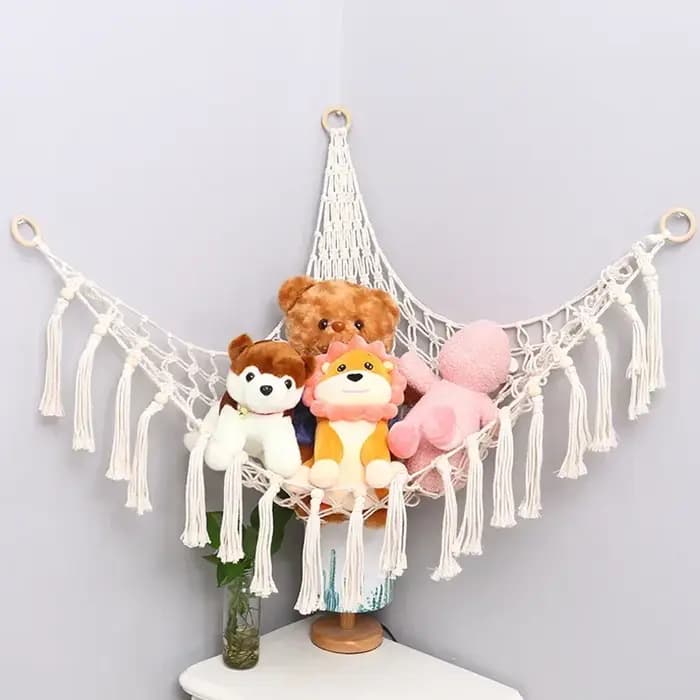 Hamac Net jouets stockage Boho décor chambre d'enfants