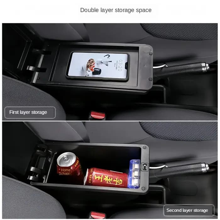 Boîte d'accoudoir de voiture pour Renault Clio 5