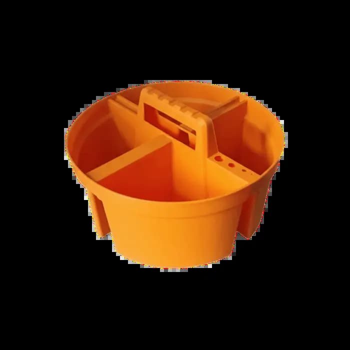 Boîte à outils en plastique à quatre compartiments, design épaissi, taille portable, boîte à pièces