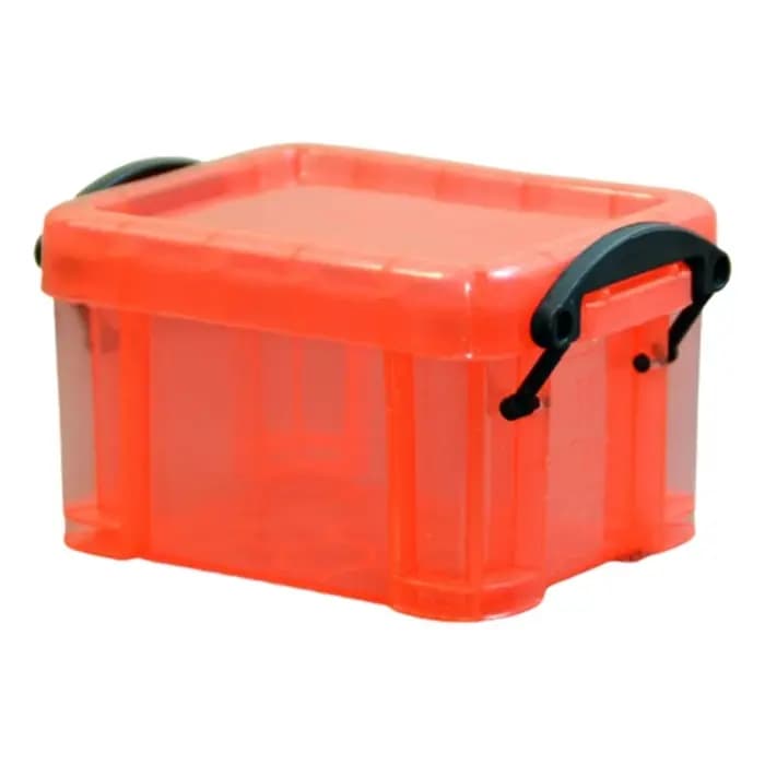Mini boîte en plastique avec couvercle verrouillable, mallette rangement bijoux, conteneur pour arti