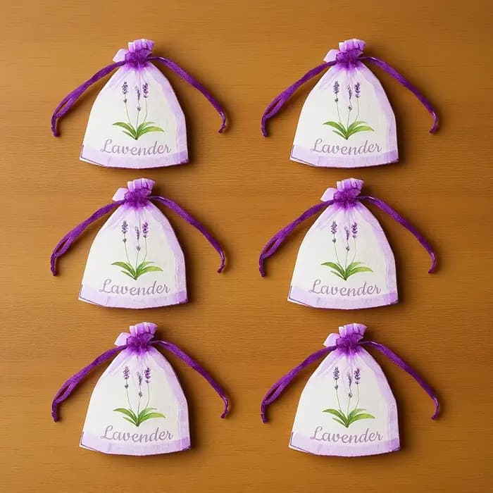 20 Sachets de lavande en organza à cordon, pochettes en maille pour herbes, épices, fleurs séchées, organisateur de rangement