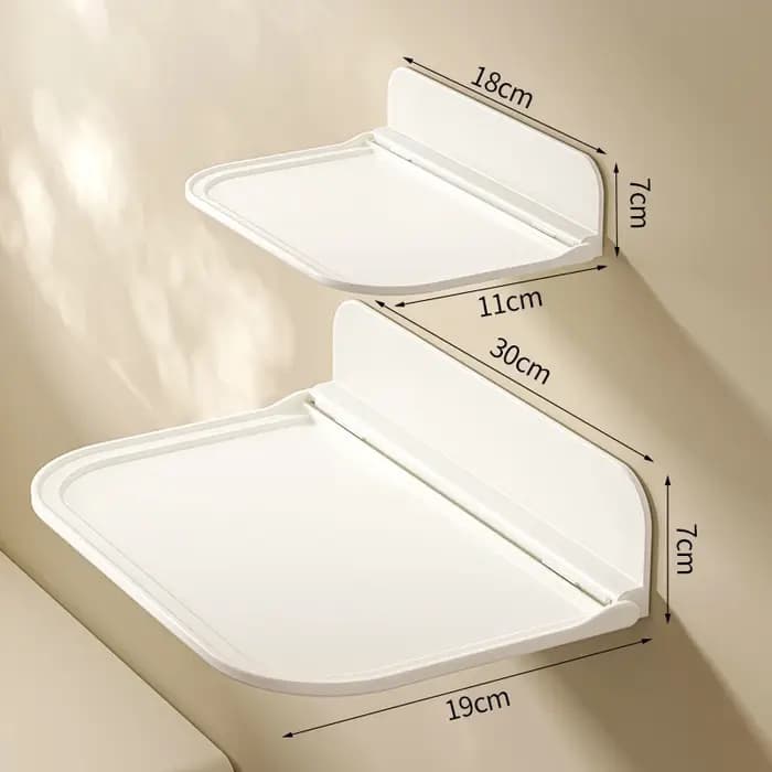 Étagère murale pliable sans perçage