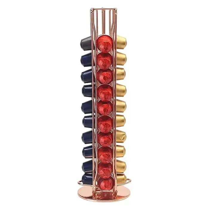 40 dosettes de café en or Nespresso porte-dosette