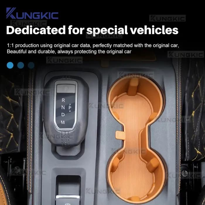 Pour Ford Ranger 2023 2024 2025 2026 Boîte de rangement pour gobelets et accoudoir de console centrale de voiture
