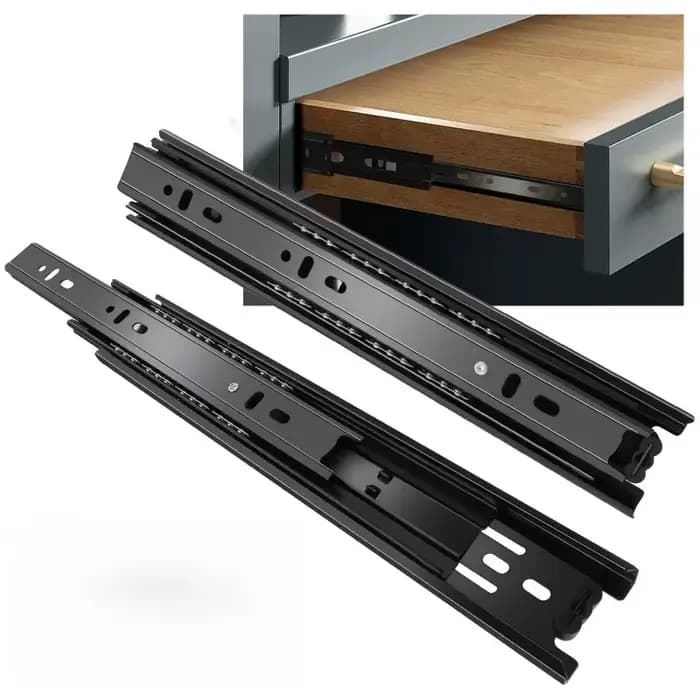 Glissières de tiroir à extension complète pour armoire et commode, 8, 10, 12, 14, 16, 18, 20, 22 pou