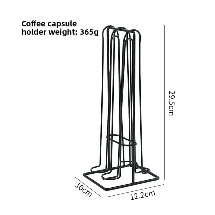 Support de rangement pour capsules de café en métal