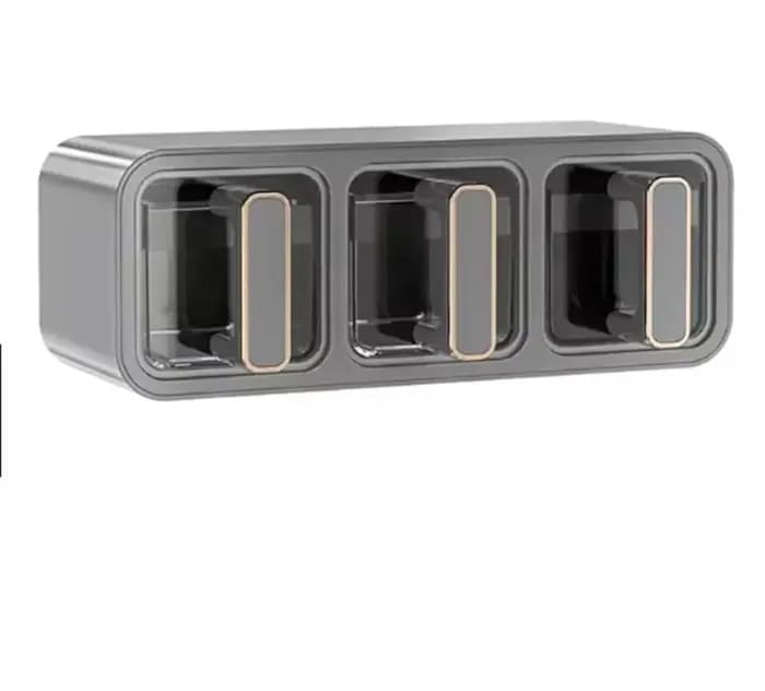 Boîte de rangement pour assaisonnements de cuisine non perforée avec cuillère