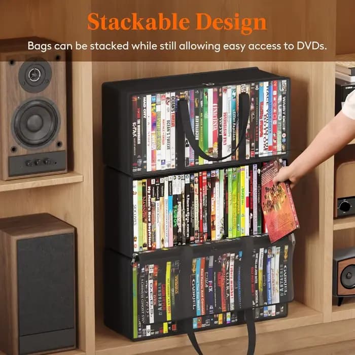 Organisateur de stockage de CD/DVD en tissu non tissé
