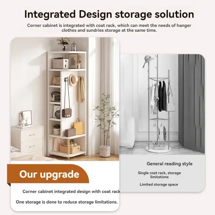 Armoire de rangement d'angle pour usage domestique