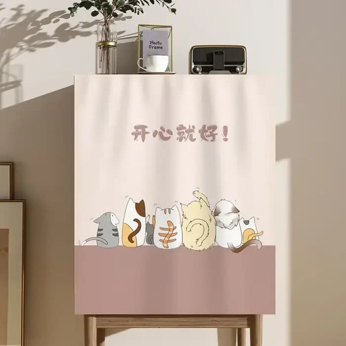 Rideaux de placard de style moderne, rideaux de couverture de placard, rideaux à velcro, rideaux ant