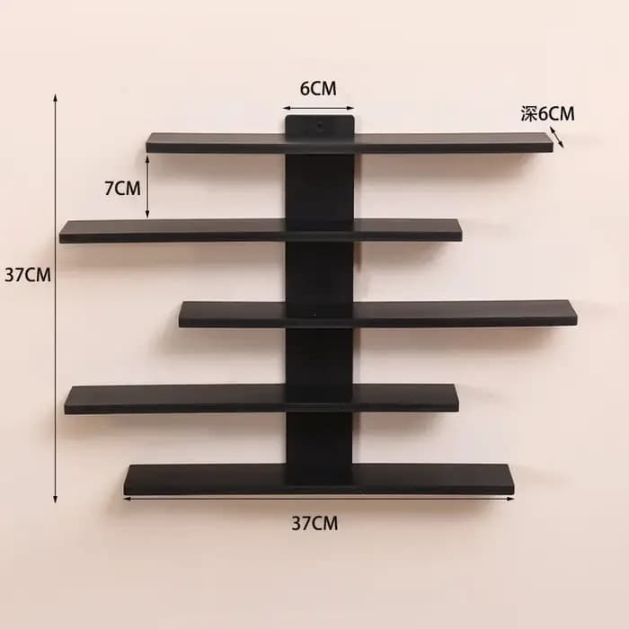 Présentoir mural léger à 5 niveaux pour figurines de blocs de construction