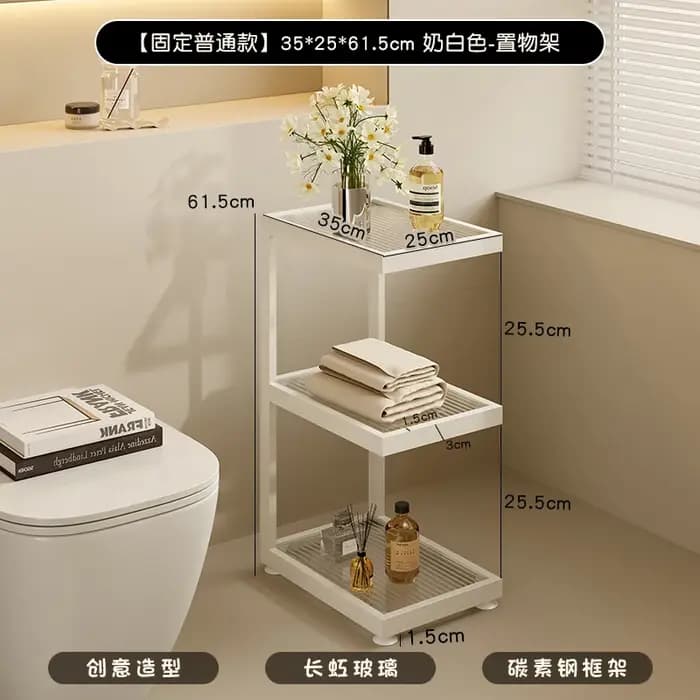 Organisateur de rangement de salle de bain spacieux