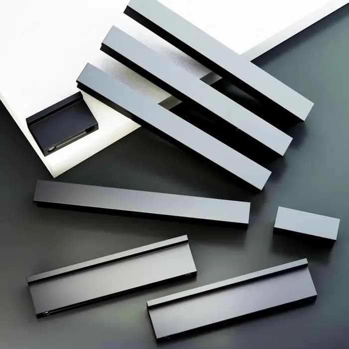 Poignée de porte d'armoire en alliage d'aluminium