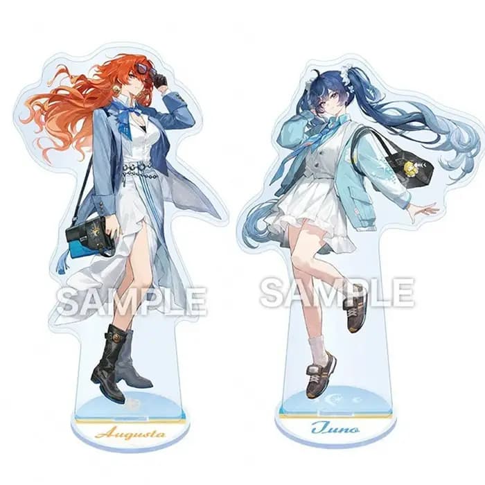 Plaque acrylique de personnage de jeu Wuthering Waves, ornement de bureau Augusta Modèle de figurine de collection GALBRENA Iuno Cosplay