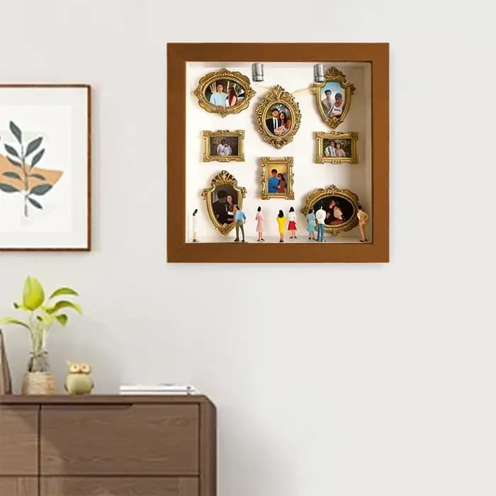 Boîtes à Ombre Personnalisées pour Photos – Mini Musée DIY – Boîte à Silhouettes – Cadre de Présentation – Vitrine