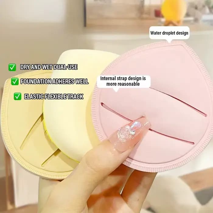 Bouffée cosmétique de grande taille