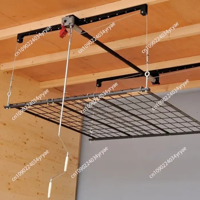 Étagère de rangement suspendue au plafond pour garage