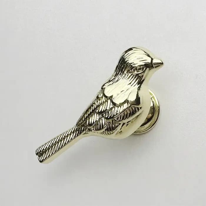 Poignée d'armoire en forme d'oiseau