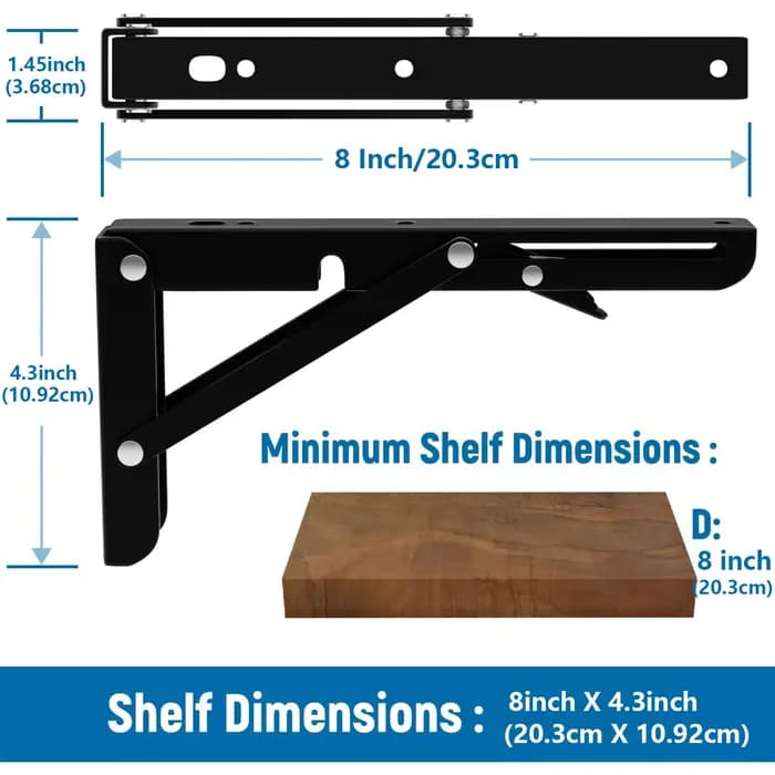 Ensemble de 2 supports pliants réglables robustes