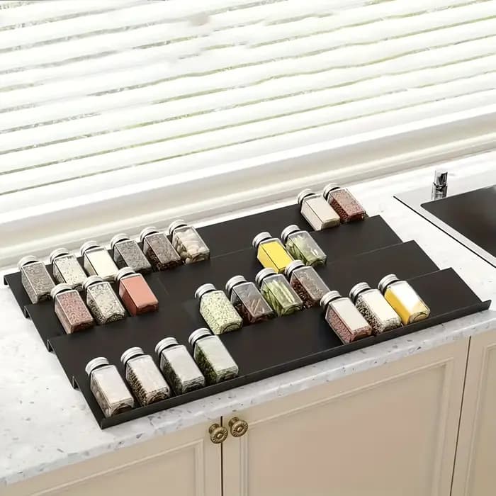 Organisateur de tiroir à épices extensible 6 pièces