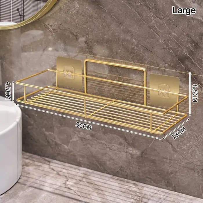 Étagère de rangement murale en métal pour salle de bain