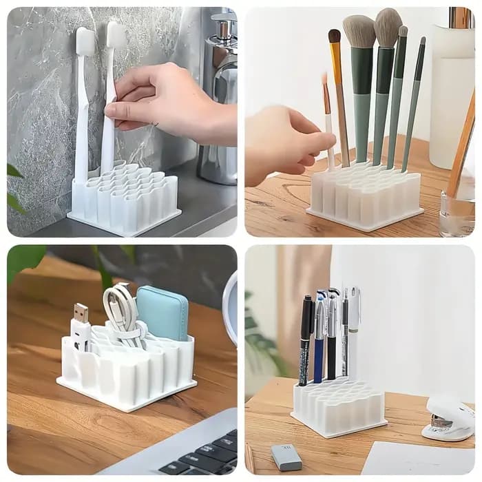 1 étagère de rangement pour médicaments à plusieurs niveaux avec compartiments