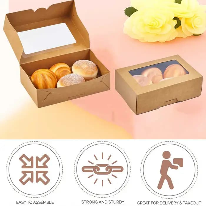 5/15/30 boîtes à biscuits avec fenêtres - boîtes à pain