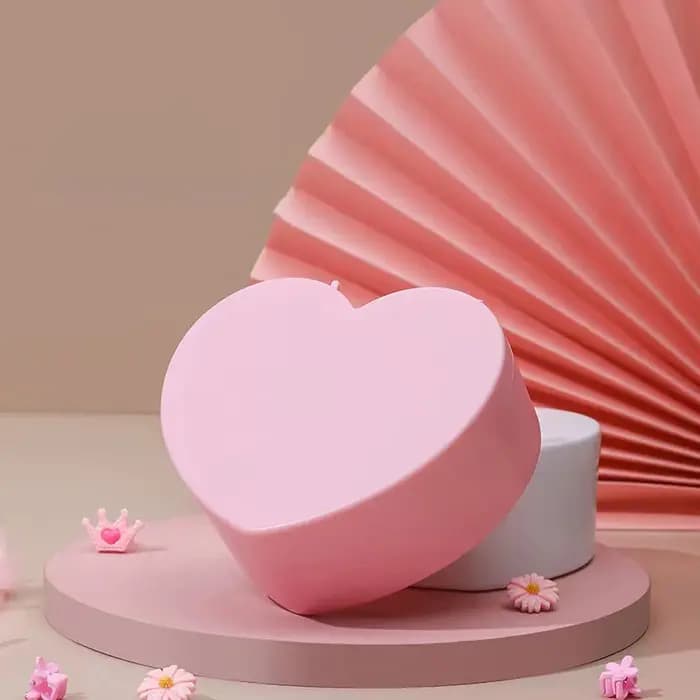 Boîte de rangement pour bijoux en forme de cœur pour filles avec miroir, en plastique rose et blanc, organisateur de bracelets et de bandeaux pour cheveux, présentoir à bijoux pour tiroir ou bureau de