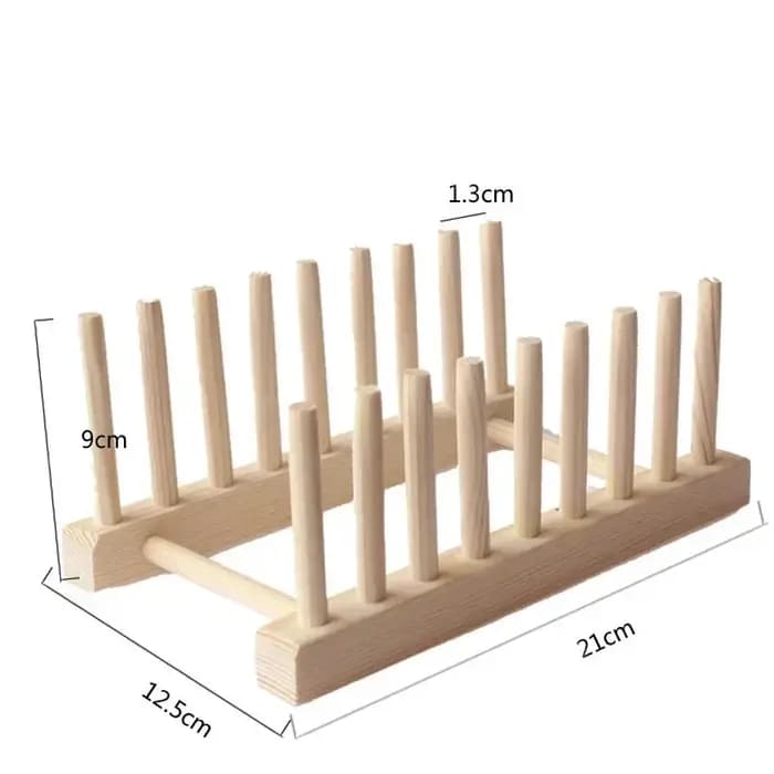 Égouttoir de rangement DIY en bambou pour assiettes