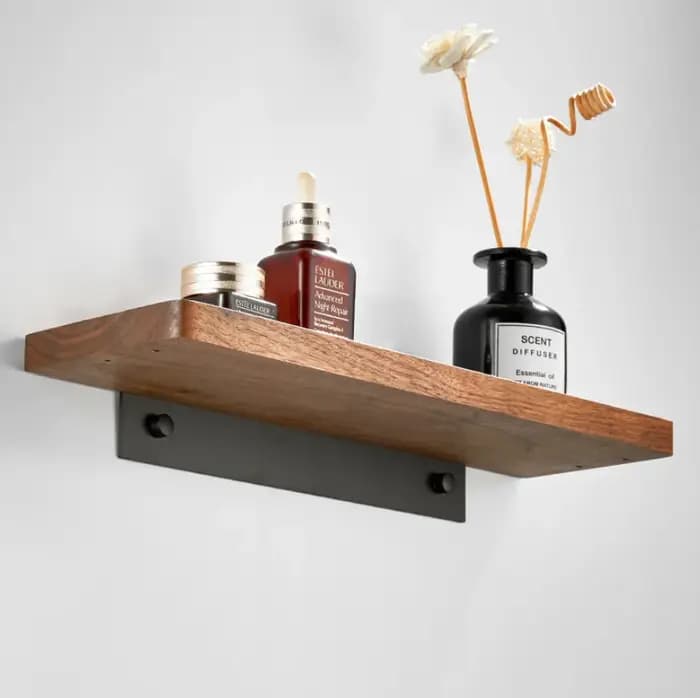HOBrochure-Étagère de Rangement Murale en Bois