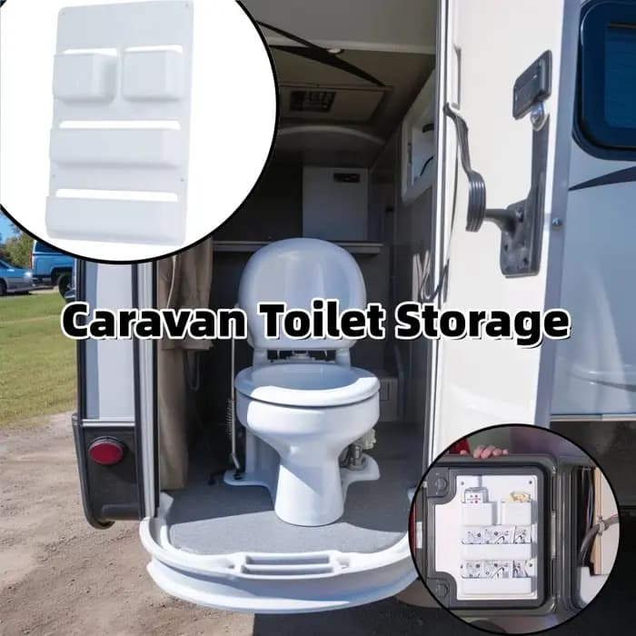 Compartiment de rangement pour toilettes de camping-car
