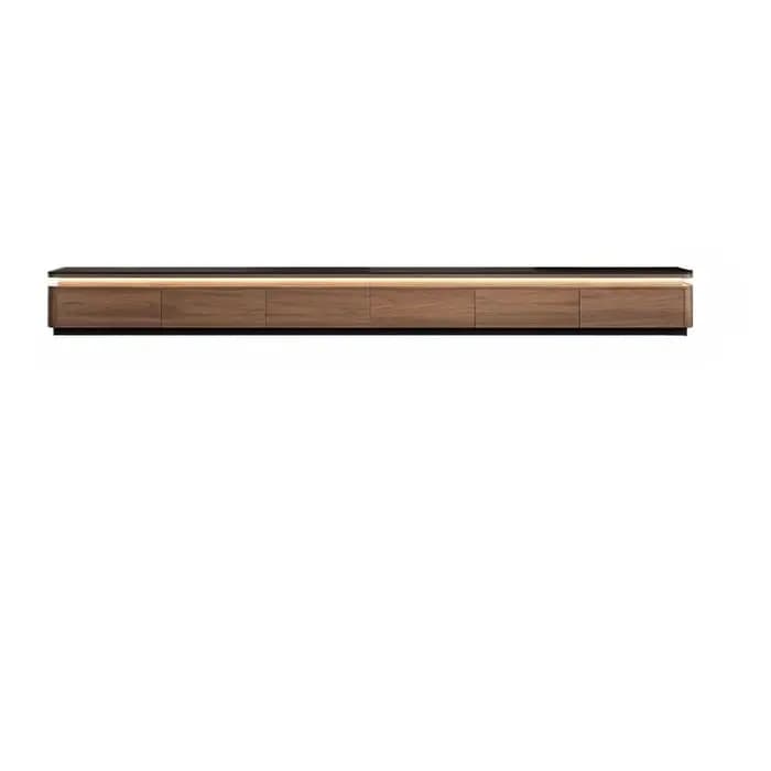 Meuble TV en bois sur pied