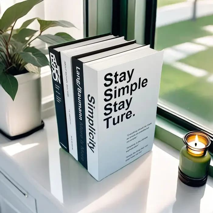 Boîte de rangement de faux livres de luxe ouverte
