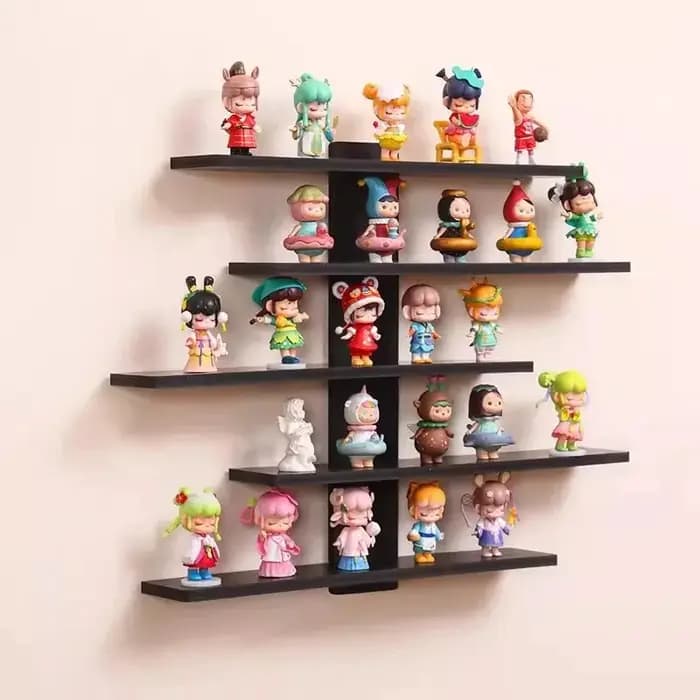 Étagère murale à 5 niveaux pour figurines de blocs de construction - Grande capacité
