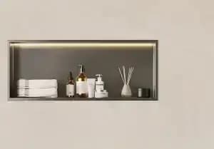 Armoire de Niche murale horizontale en acier inoxydable