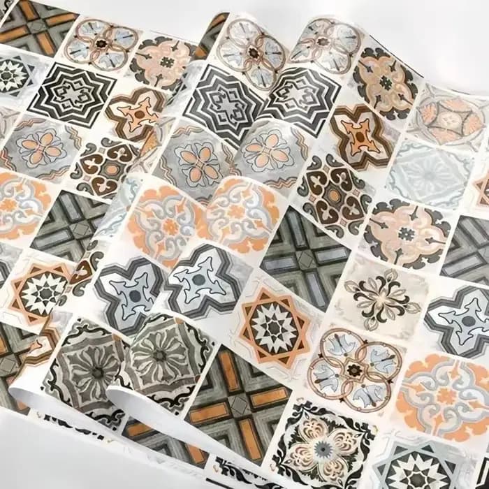 Autocollant mural décoratif pour armoire en PVC imperméable et résistant à l'huile, 40 cm, papier pe