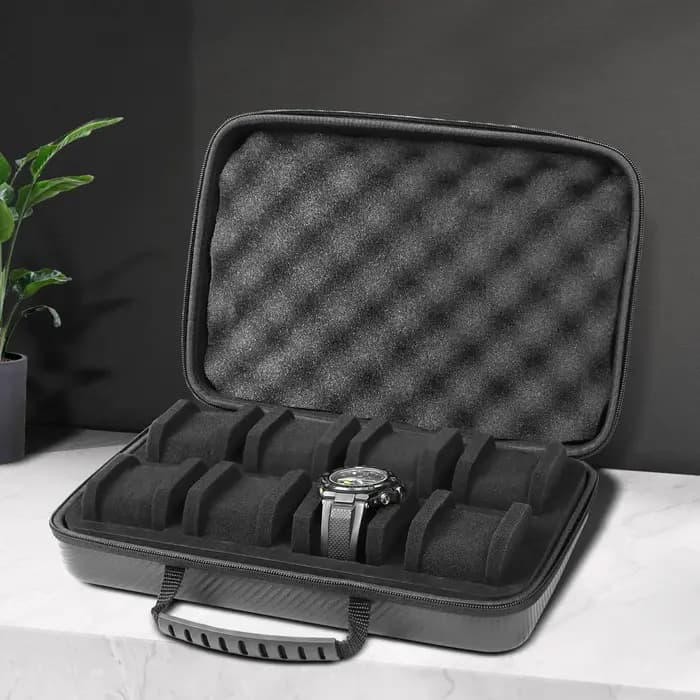 Boîte de rangement robuste pour 8 montres