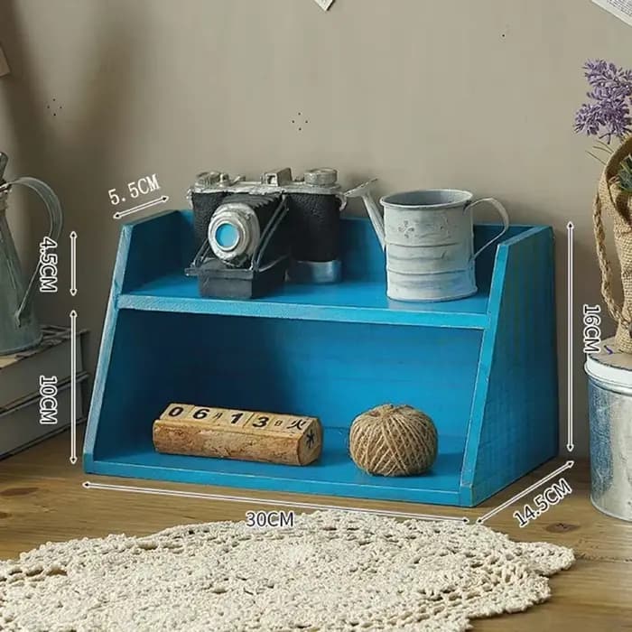 Organisateur de parfum en bois vintage-support de rangement multifonctionnel pour bureau