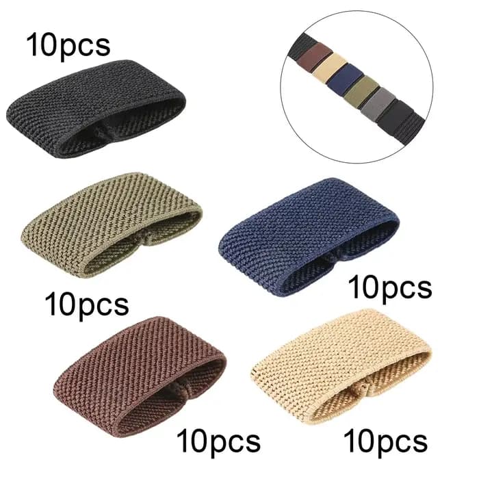 10x supports de ceinture élastiques support de sangle organisateur de sangle en Nylon pour ceintures/coulentes de 1.5 "de large accessoires support de sangle de sac à dos