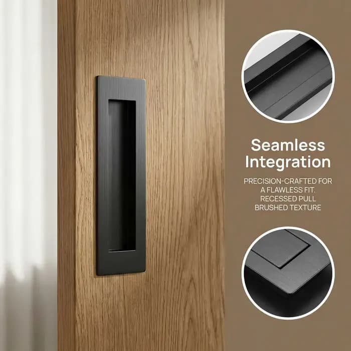 Poignée de porte de meuble en acier inoxydable