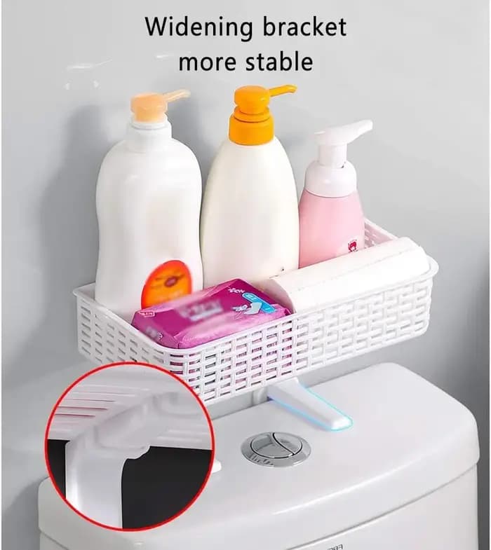 HOAbove-Étagère Murale T1 en Plastique pour Toilette